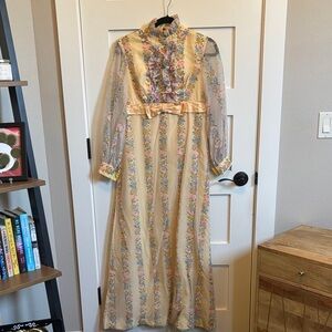 Floral Long Sleeve Maxi Dress